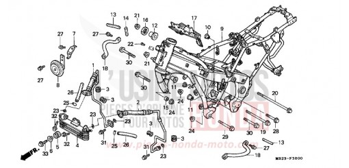 CARROSSERIE DE CHASSIS CBR1000FM de 1991